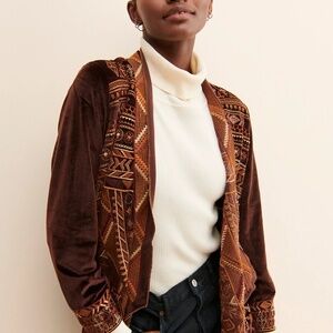Driftwood Abby Velvet Duster Jacket NWT Small